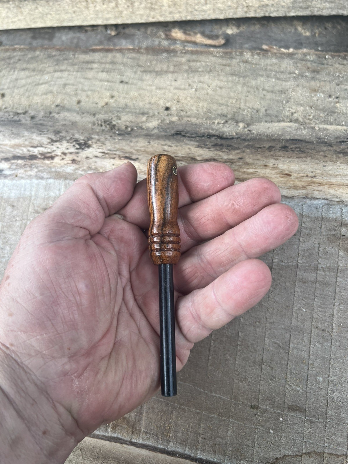 5/16 Ferro Rod Ferrocerium Firesteel Fire Striker Bocote Handle Bushcraft Ferro