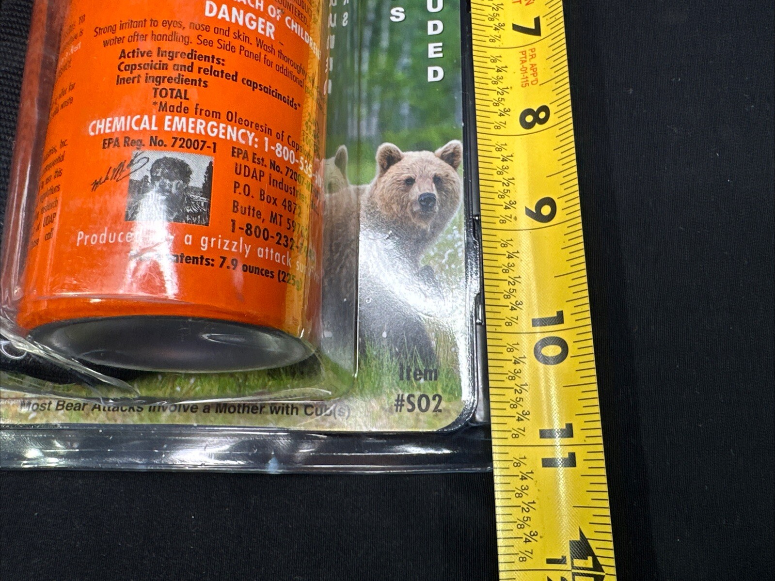 Lot of 2 UDAP Pepper Power Bear Spray Repellant With 2 Holsters 30 Foot Fog