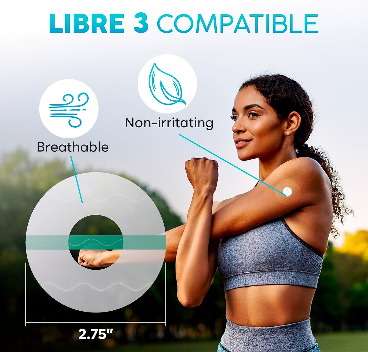 Waterproof Libre 3 Sensor Covers – Discreet, Durable, Easy to Use (20 Pack)