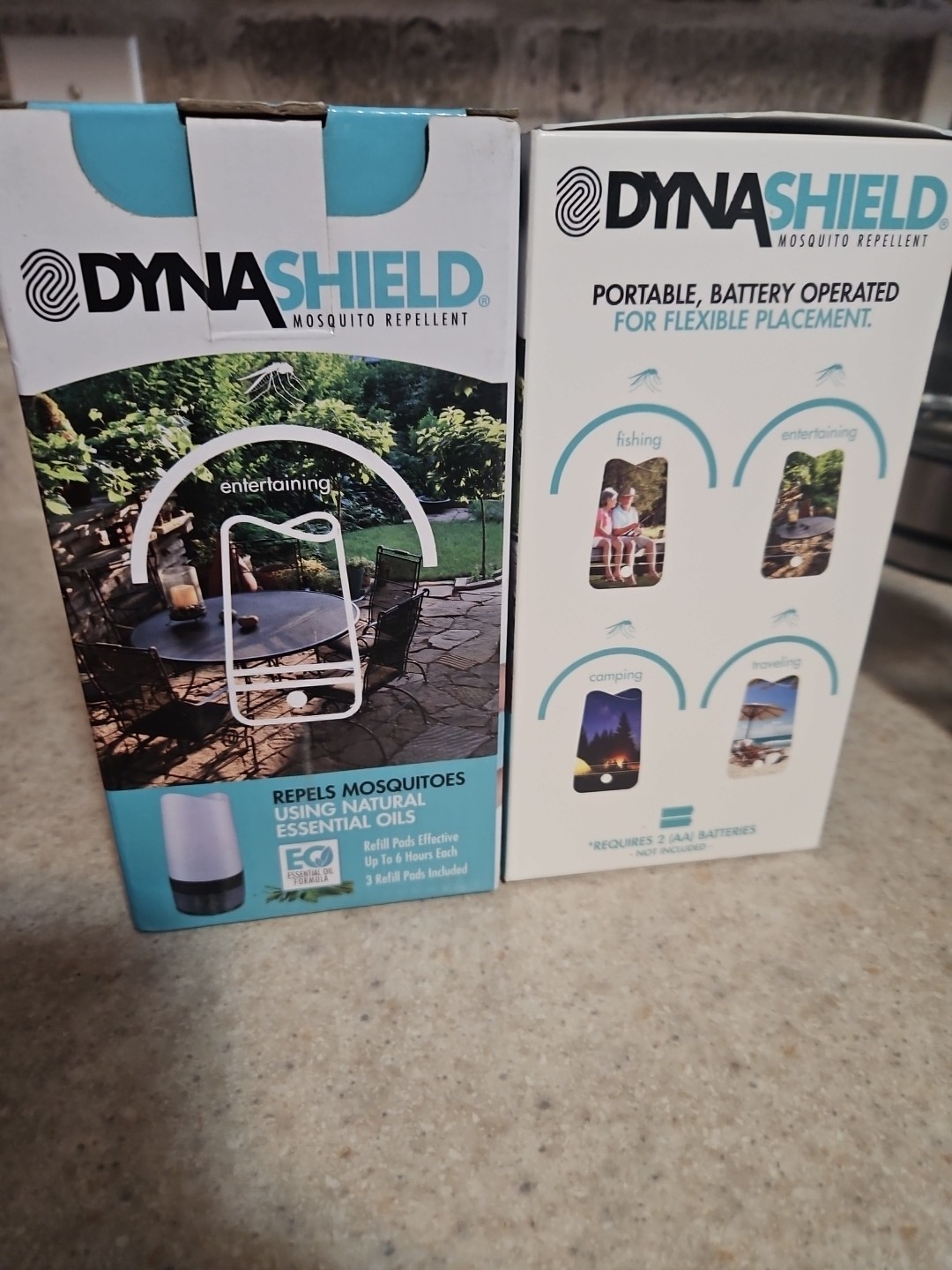 Dynatrap Lot of 2x DynaShield Mosquito Repellent DS1000-OC 3refill repellent NEW