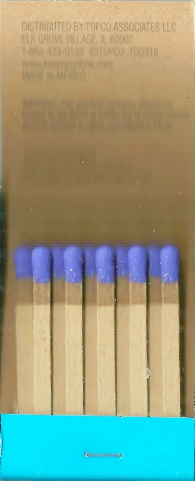 50 packs MATCH BOOKS Blue TiP strike oN Cover cardboard fire matches Simply Done