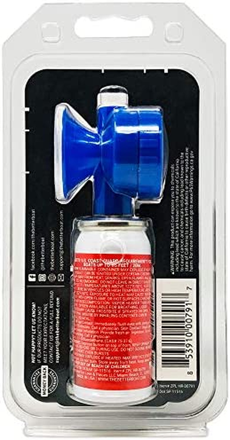 Marine Safety Air Horn, Very Loud Handheld Fog Horn, Mini Compressed Can 1.4Oz f