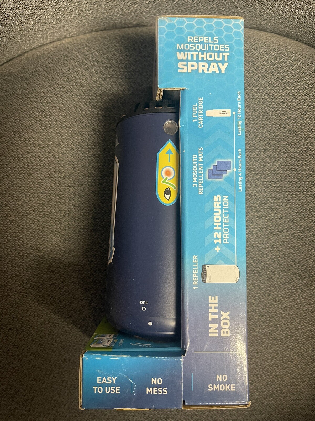 Thermacell Mosquito Repellent Patio Shield Blue 15 Ft Zone Scent Free No Spray✅