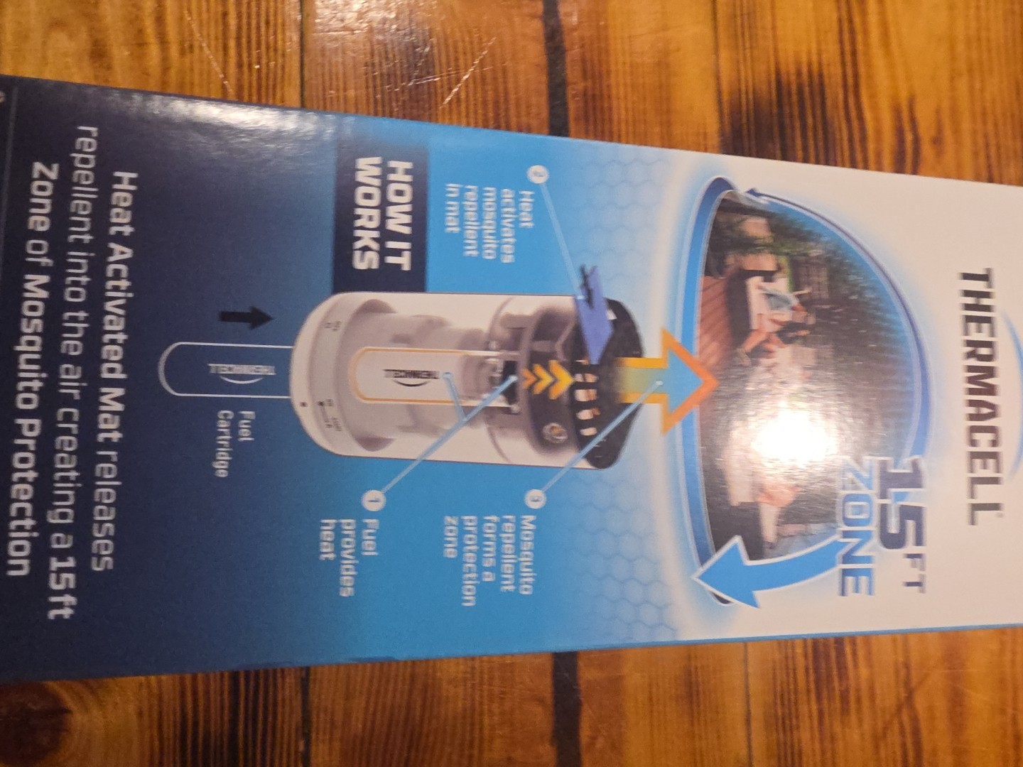 🚨THERMACELL MOSQUITO REPELLENT 15FT ZONE BONUS REFILL 0 SCENT PATIO SHIELD