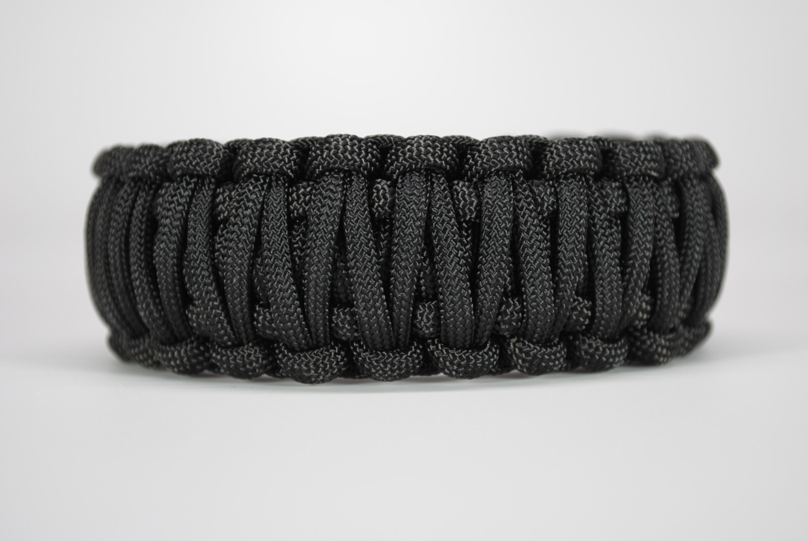 550 Paracord Survival Bracelet King Cobra Solid Black “Made in the USA”