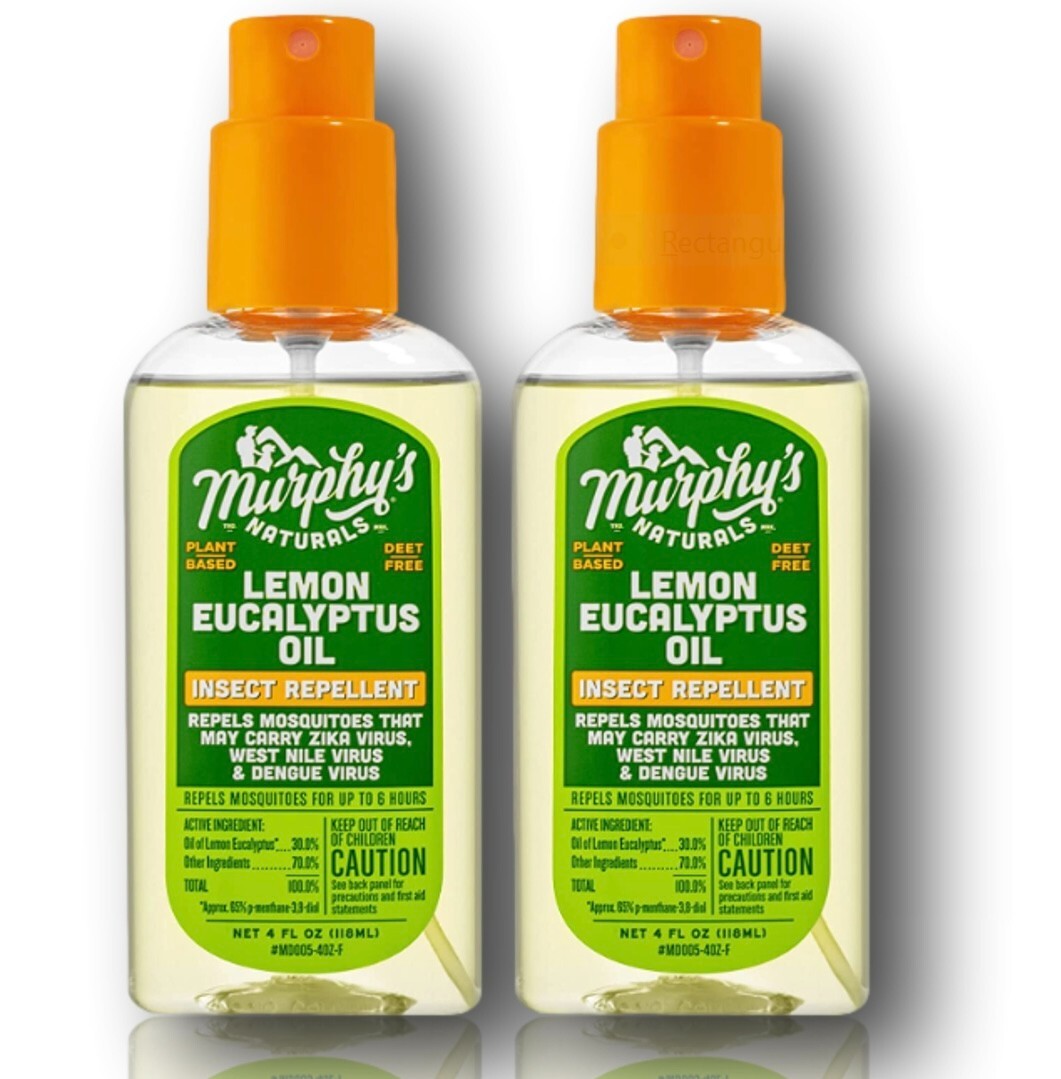 Murphy’s Naturals Oil Insect Repellent Spray Lemon Eucalyptus Two 4 oz Bottles