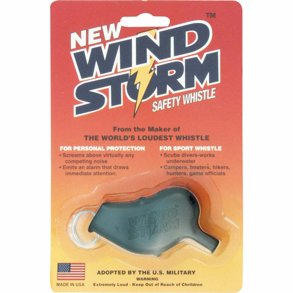 All Weather Safety Whistle Wind Storm Black Very Loud Wet Dry And Underwater-Use