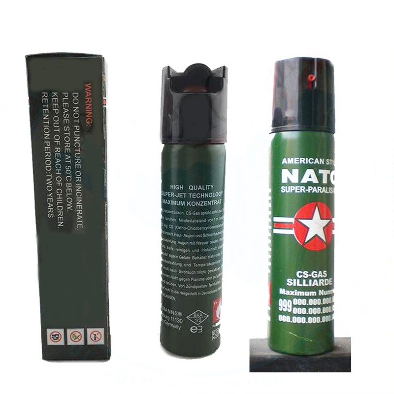 Police Pepper Spray（20ml/0.68fl.oz）Self Defense Safety Lock Security Keychain