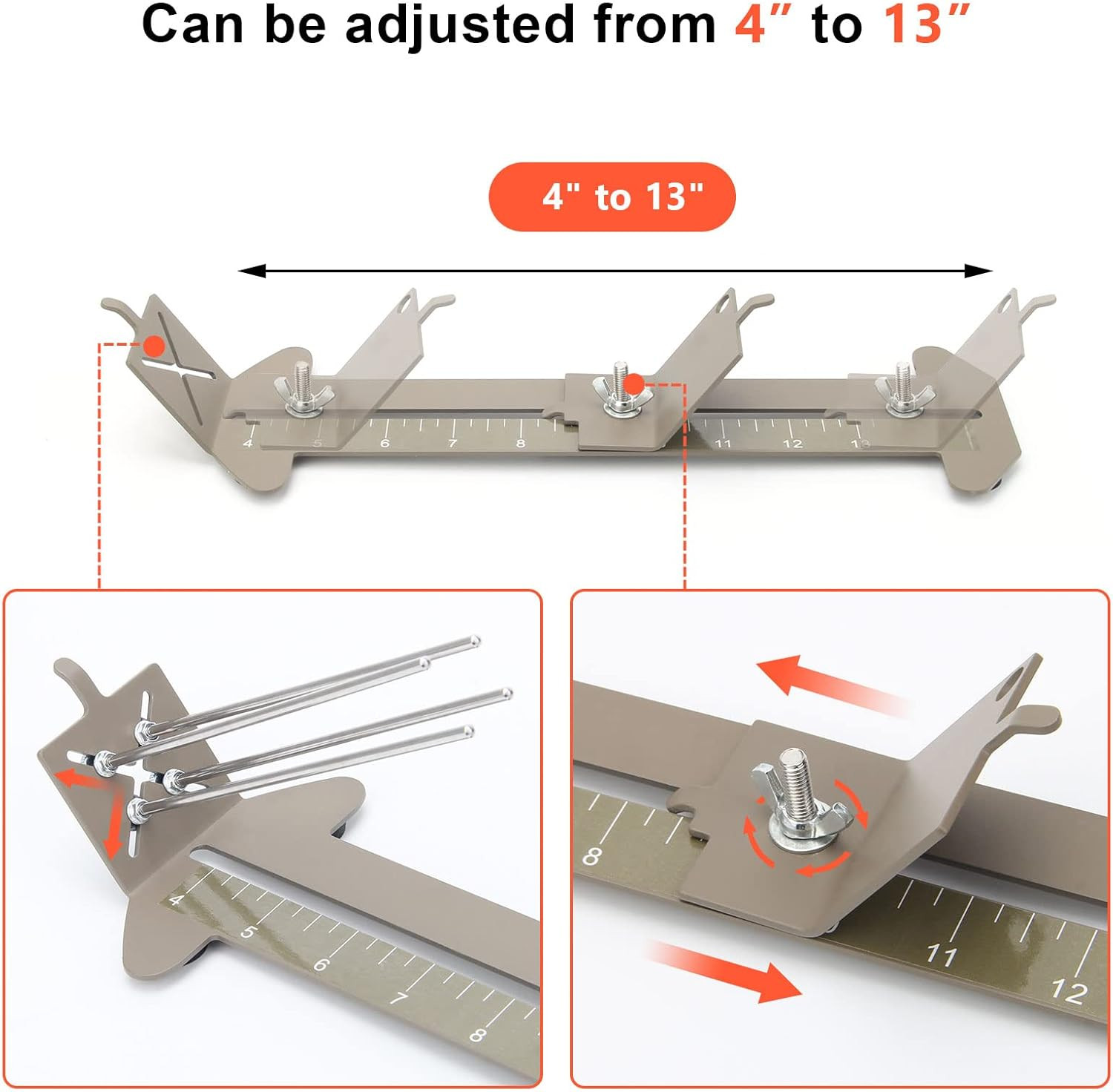 2 in 1 Paracord Bracelet Jig, Paracord Jigs and Tools, Adjustable Length DIY Cra