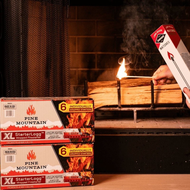 XL Firestarter Natural Wood Quick Easy Light Campfire Outdoor Starter 1LB New