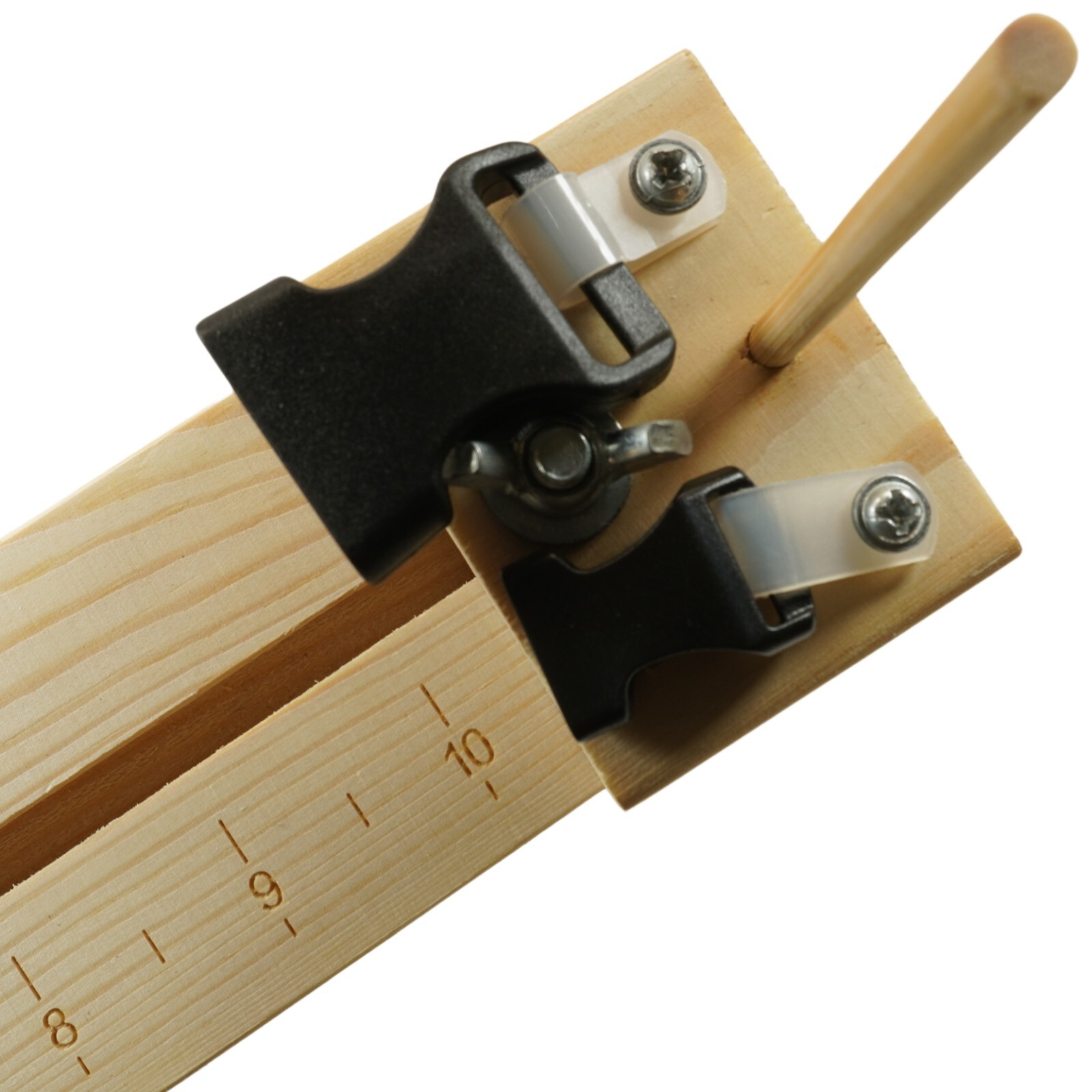 Beginner Wood Jig for Paracord Crafting and Bracelet Making with Built in Ruler