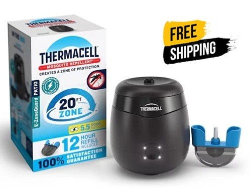 Thermacell Patio Shield Mosquito Repellent E-Series Rechargeable Reper w/ Refill