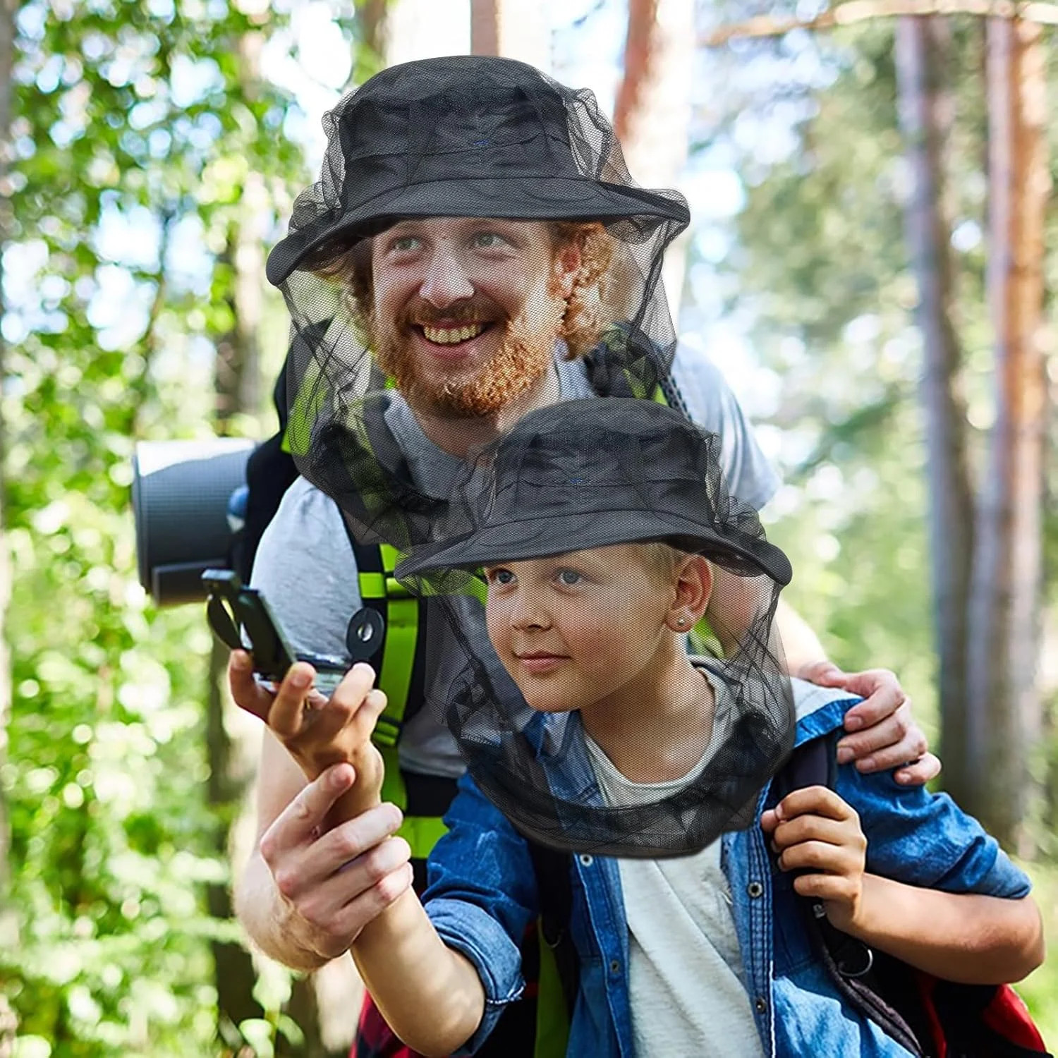 South to East Premium Mosquito Head Net for Insect, 2 Pack, Fly & Bug Protection