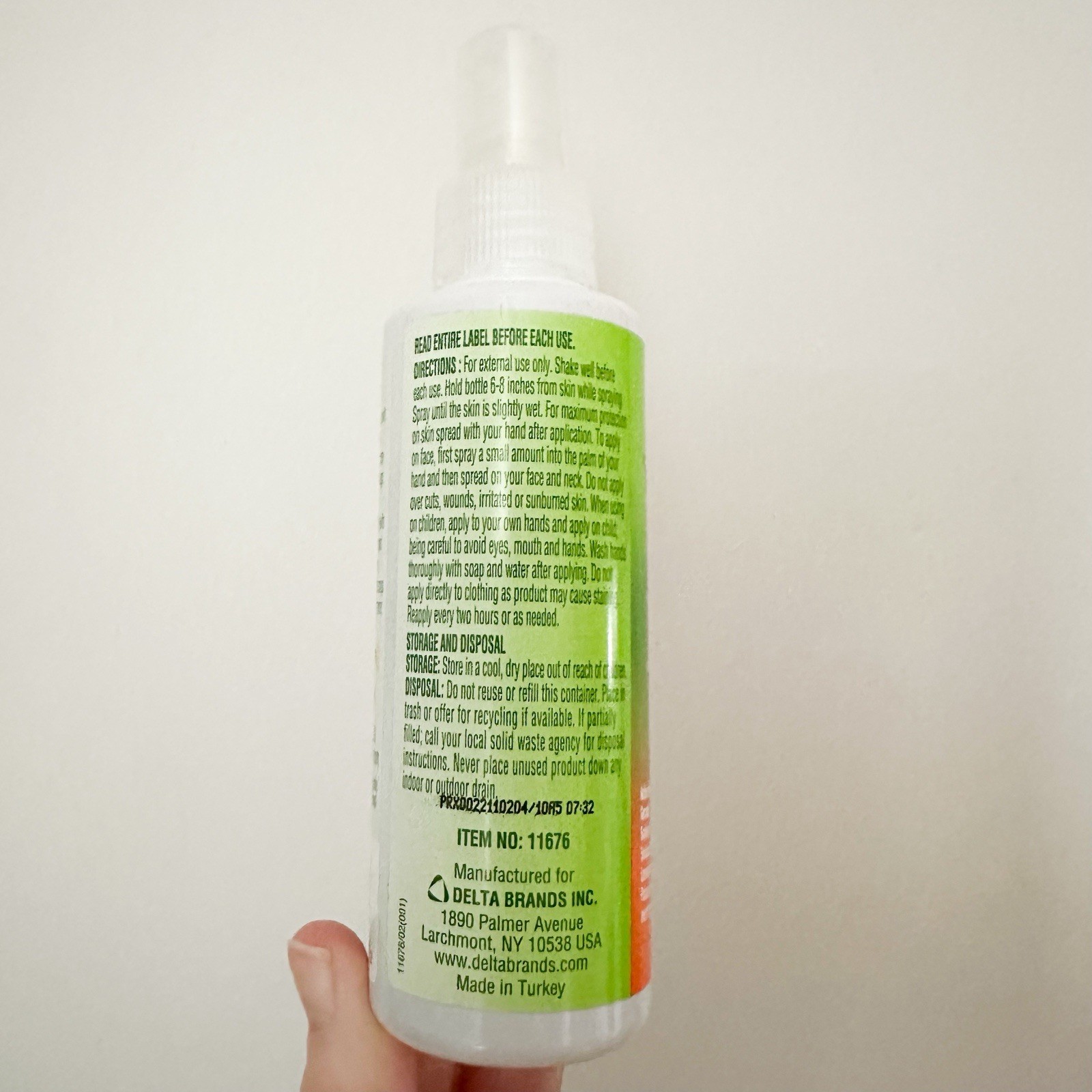 Personal Care Insect Mosquito Repellent, Plant-Based, 4 fl oz Deet free