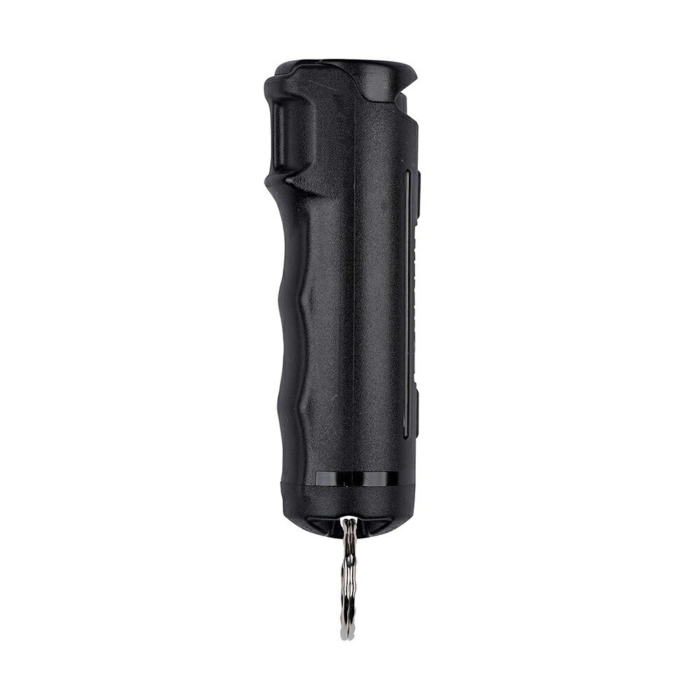 keychain pepper spray self defense 0.68oz flip top BLACK
