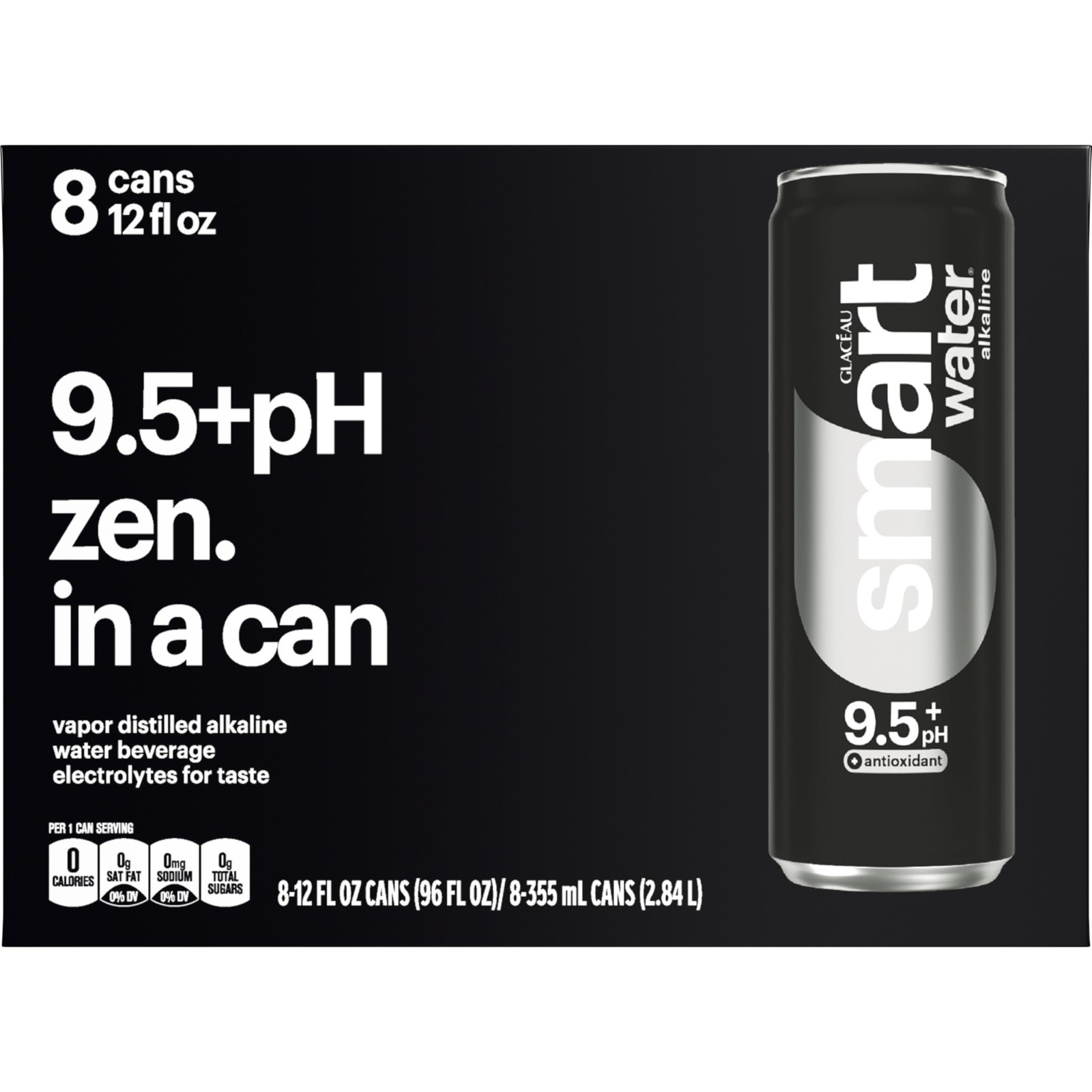 Alkaline + Antioxidant Aluminum Can 12oz 8pk