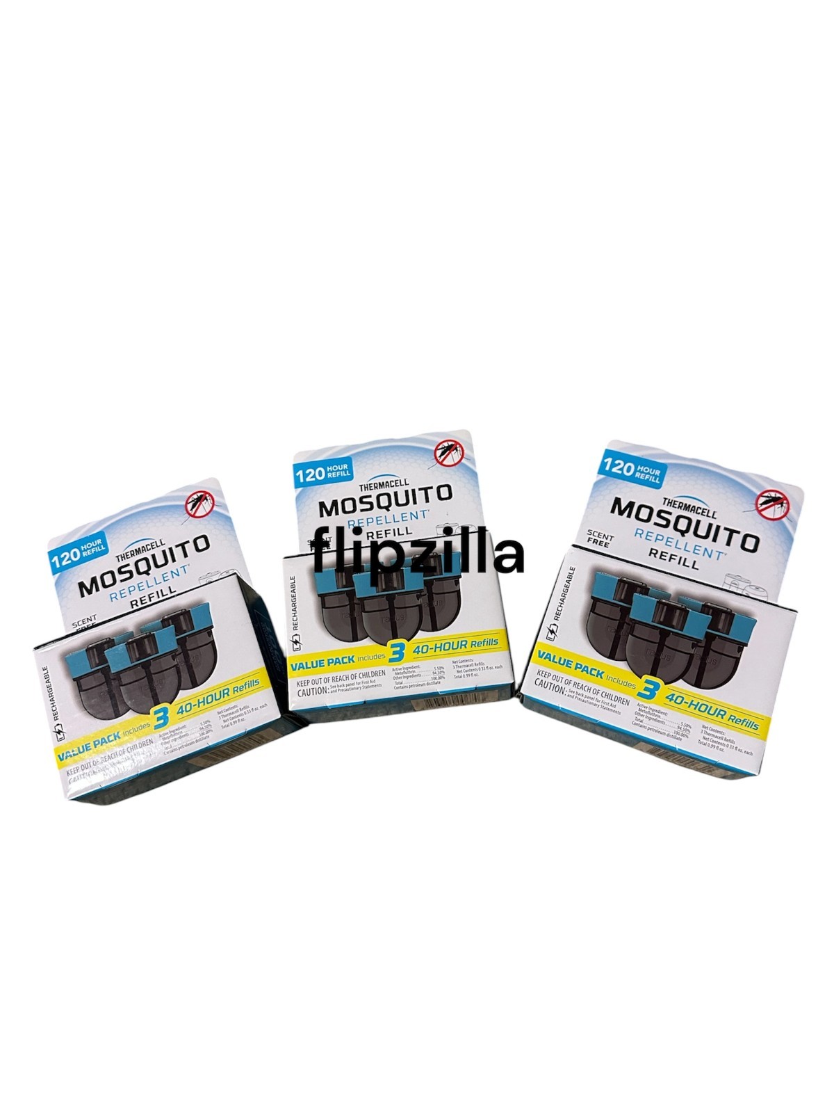 3x Lot Thermacell 120hr Rechargeable Mosquito Repeller Refills 3 3 Pack