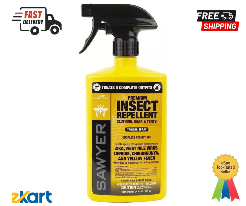 Sawyer Permethrin Fabric Treatment Insect Repellent – 24 fl oz, 2 Pack