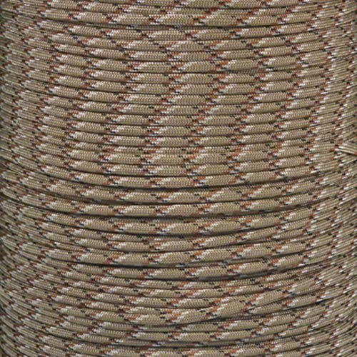 550 Paracord – Camo Colors – Ideal for Fishing Lines, 10 feet Desert Camo