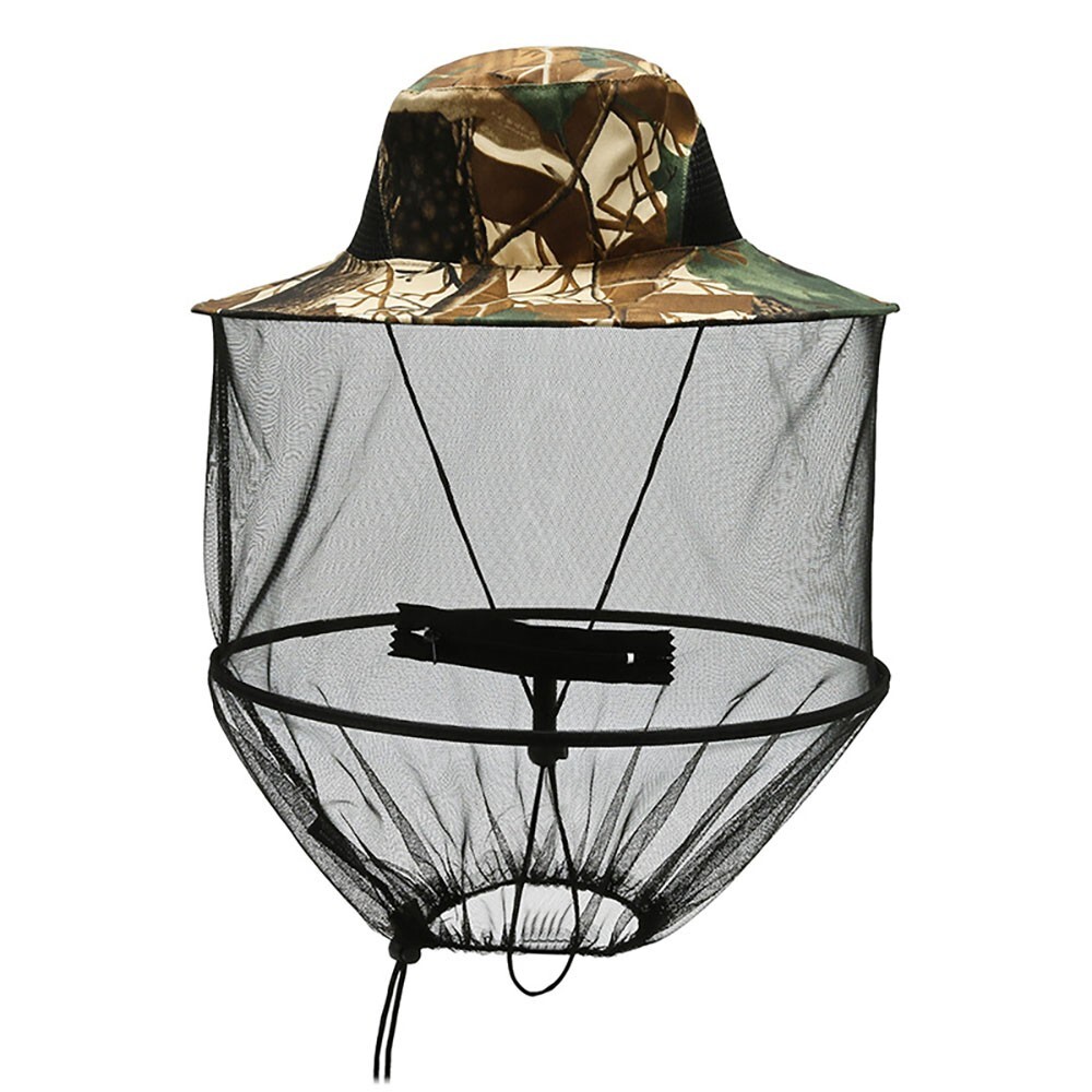 Mosquito Bug Fly Bee Insect Head Face Net Hat Sun Protection Fishing Hiking Cap