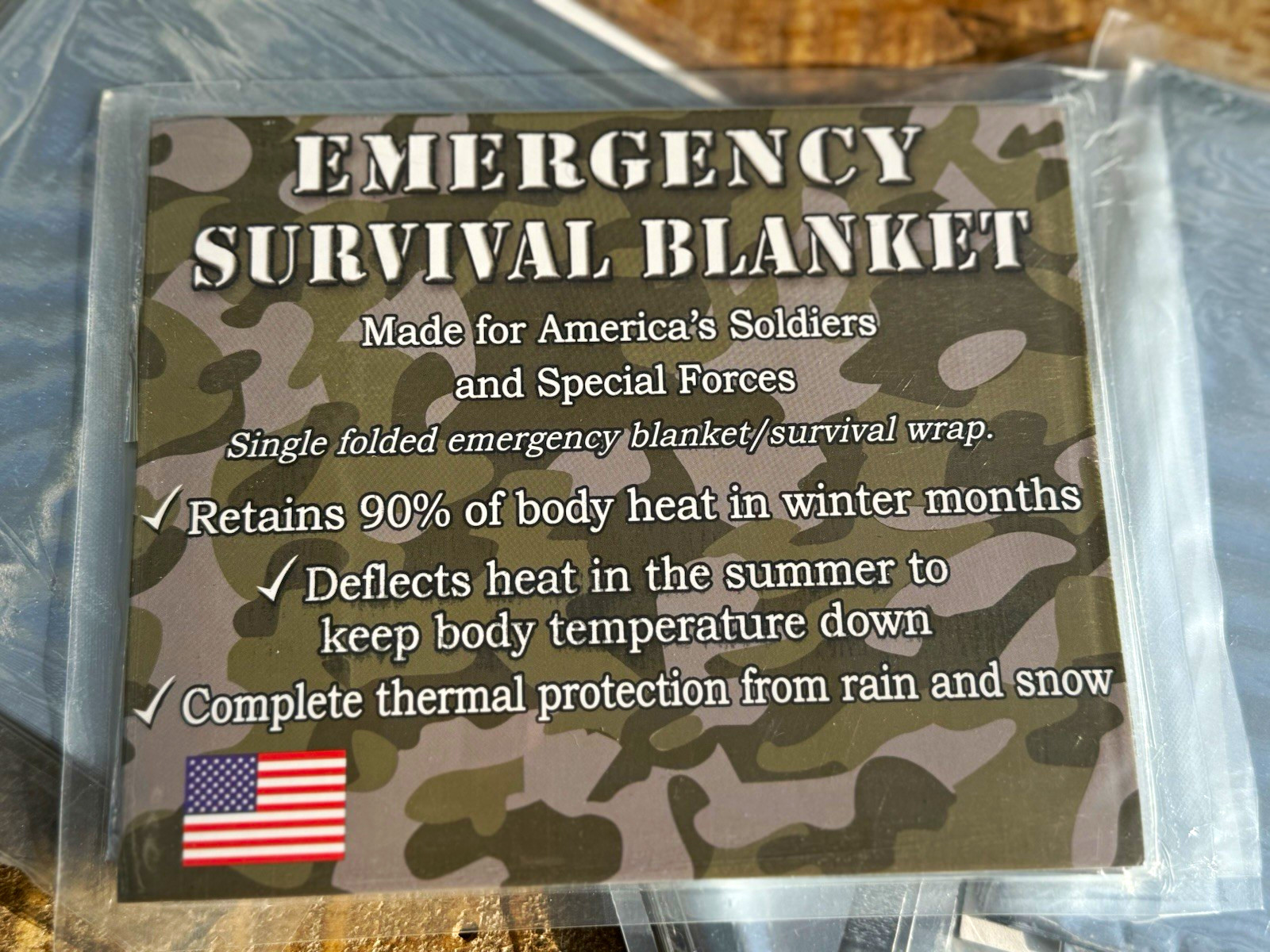 🪖 5-Pack Emergency Survival Blankets | Family Preparedness Pack | Military