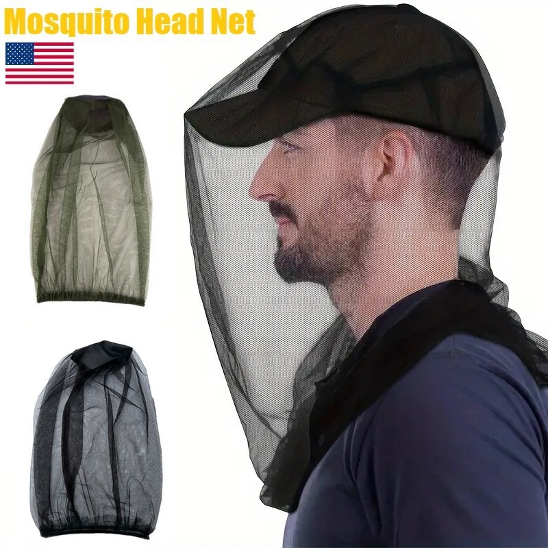 4pcs Premium Mosquito Head Net for Insect, Fly & Bug Protection Gear for Camping