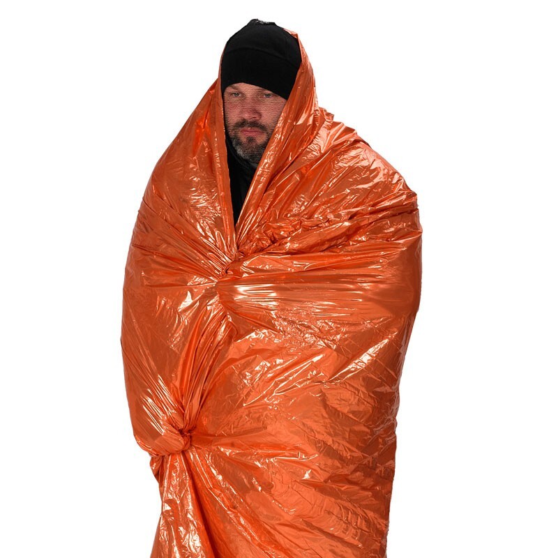 NDūR® Emergency Survival Blanket – Reversible Orange/Silver – 48″ x 84″ – 61425