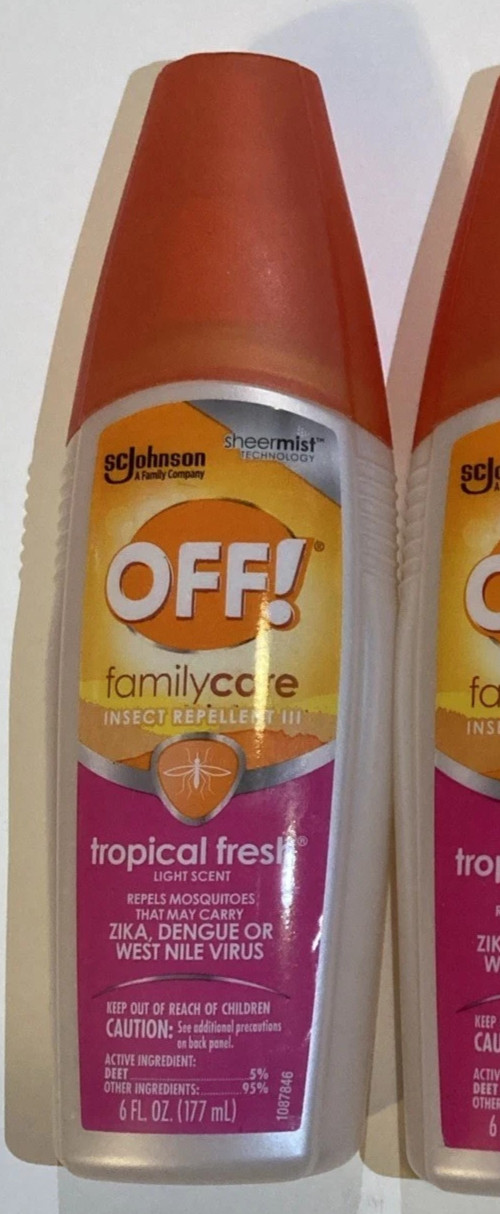 1 BOTTLE Off Family Care Tropical Fresh Insect Repellent 6oz New