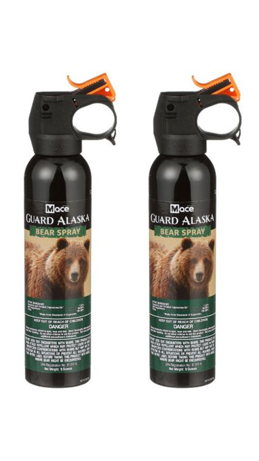 Mace Guard Alaska 9 oz. Bear Repellent Survival EPA Approved 2 Pack