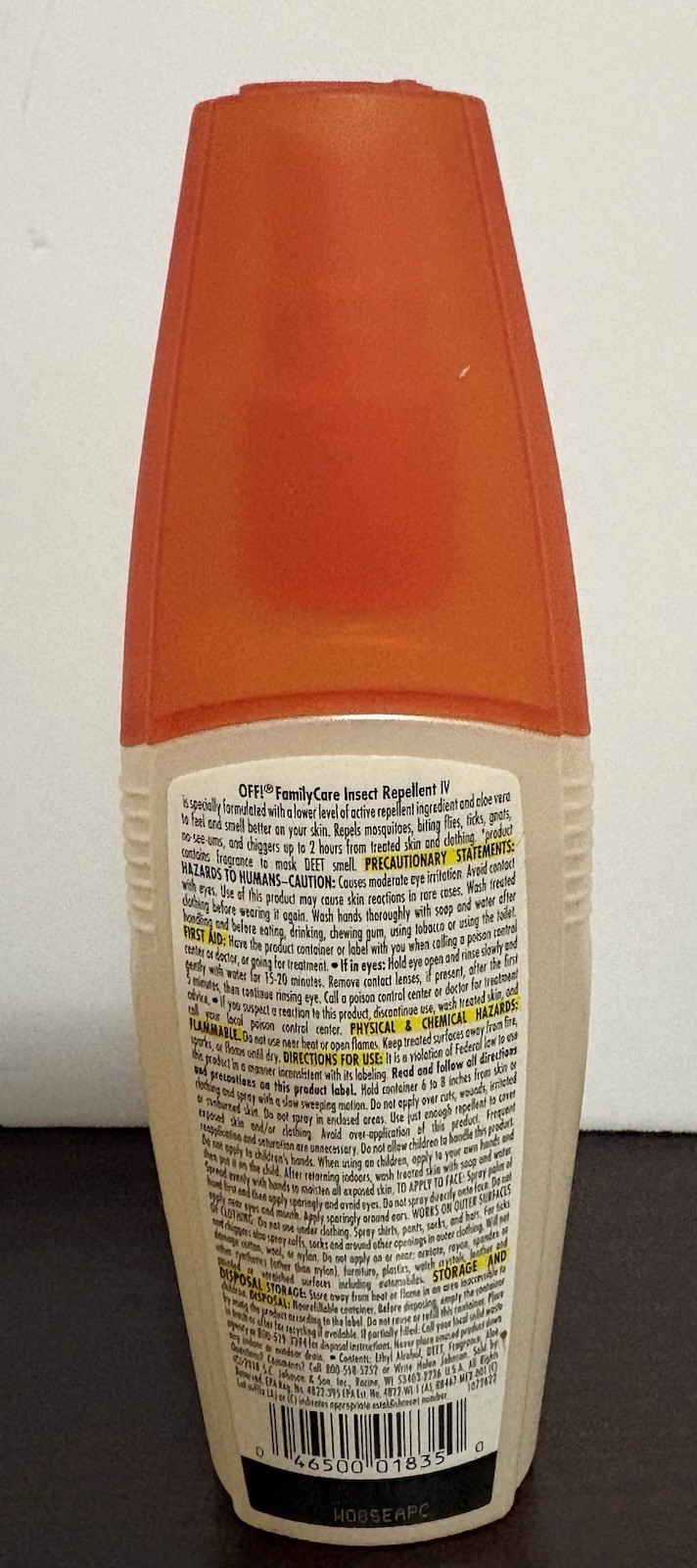 Lot Of 2 Family Care Insect Repellent III IV Unscented & Tropical Fresh 6 Fl Oz