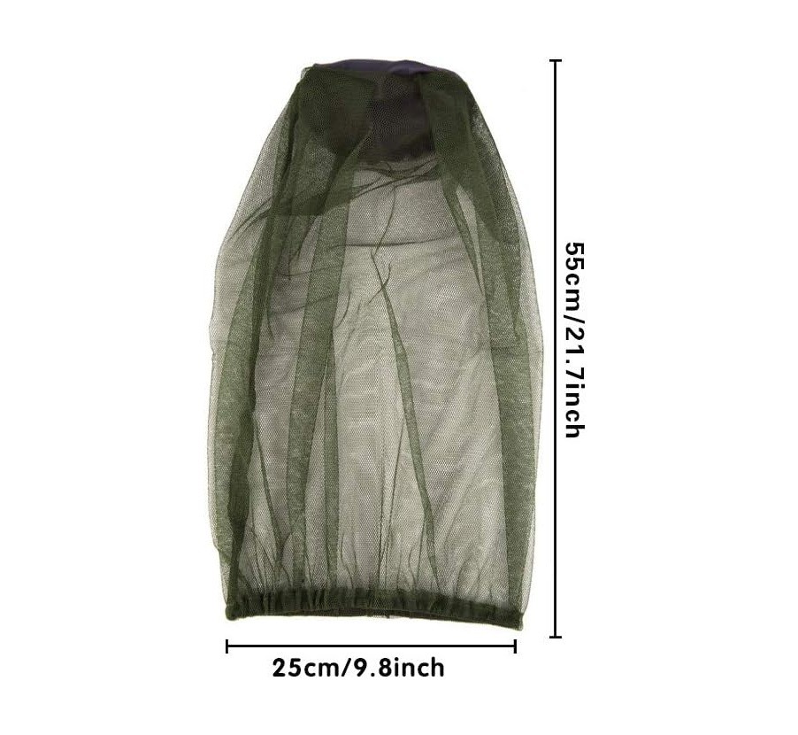 4pcs Premium Mosquito Head Net for Insect, Fly & Bug Protection Gear for Camping