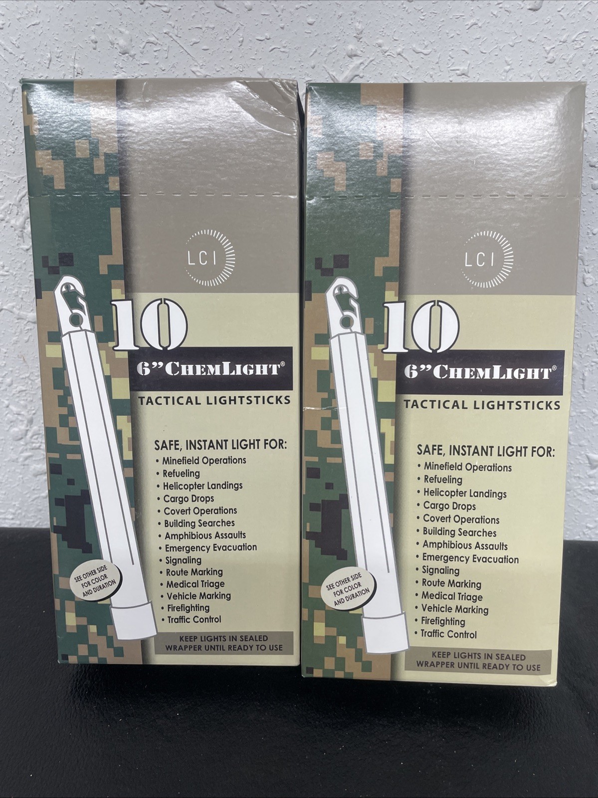 Lot OF 20 Cyalume White Military 6″ High Intensity Light Sticks Prepper EXP 2027