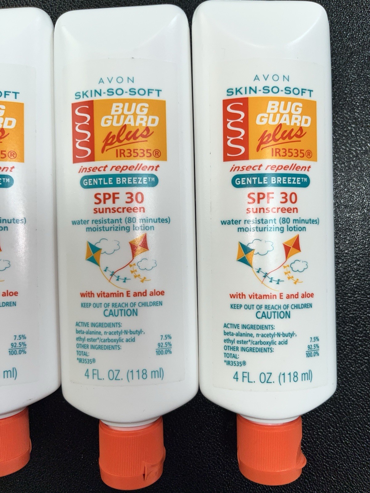 5- Avon Skin So Soft Bug Guard Plus Gentle Breeze Insect Repellent Lotion 4oz