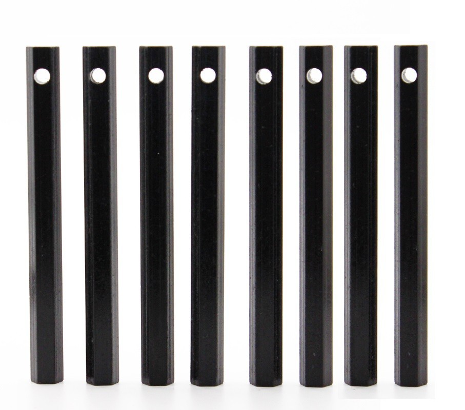 (8) Striker Flintstone Fire Steel Starter Magnesium Ferro Rod 1/4″ x 3 1/8″ Hex