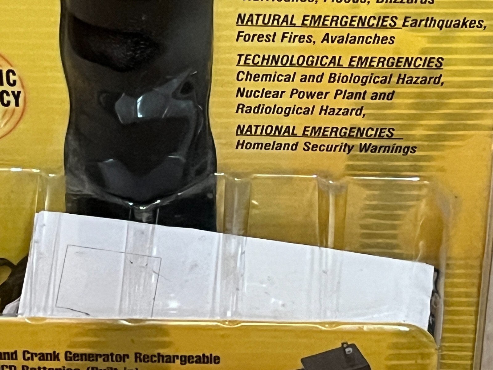 New Vector VEC173 Storm Tracker AM FM Emergency NOAA Weather Radio Flash Light