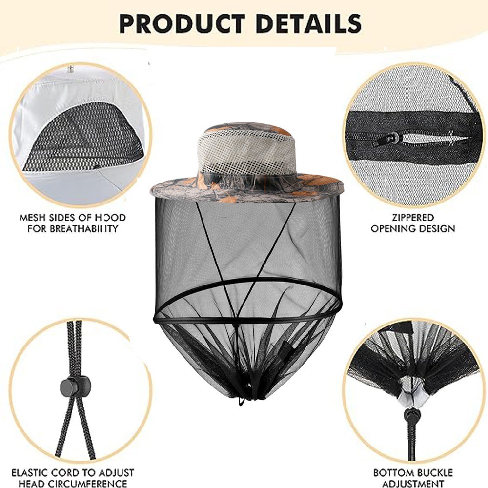 Bee Keeper Hat Beekeeping Anti Mosquito Insect Bug Net Veil Face Head Protection