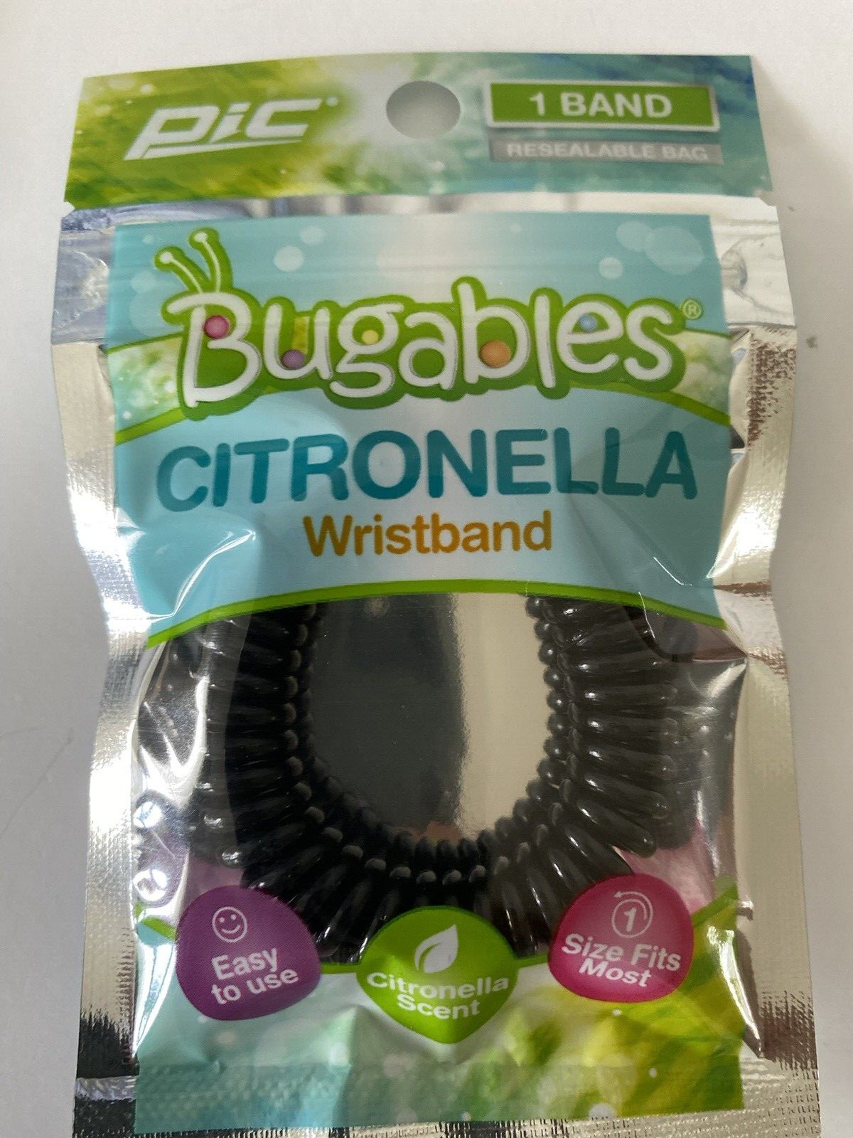 NEW BUGABLES Citronella Mosquito Repellent Wristband Reusable 10 Pack Assorted