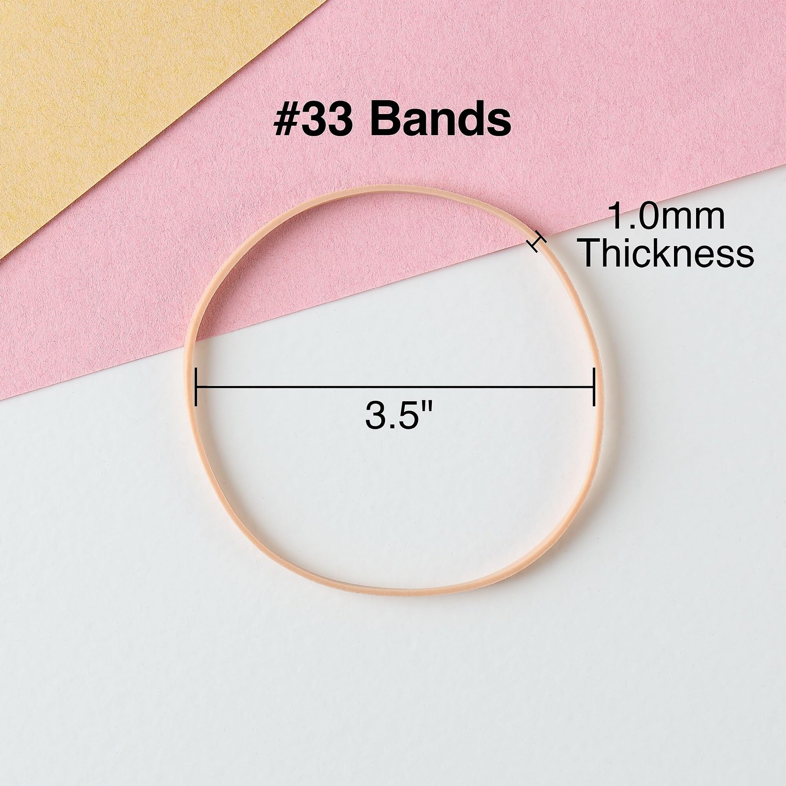 Staples Rubber Bands, Size #33, 1/4 lb. Bag – Economy Bands for Beige