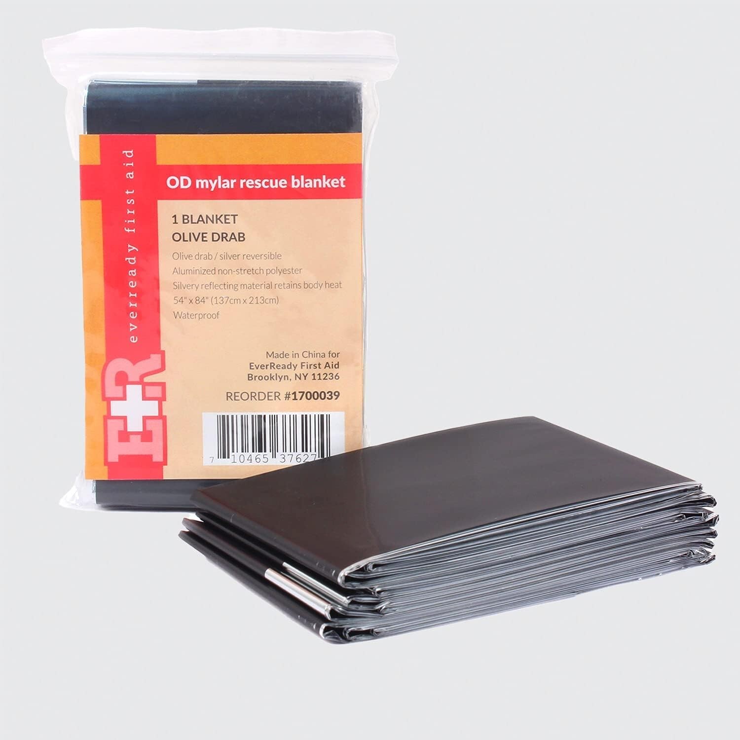 Ever Ready Emergency Rescue Space Thermal Mylar Blankets 52″ x 84″ – 5 Pack