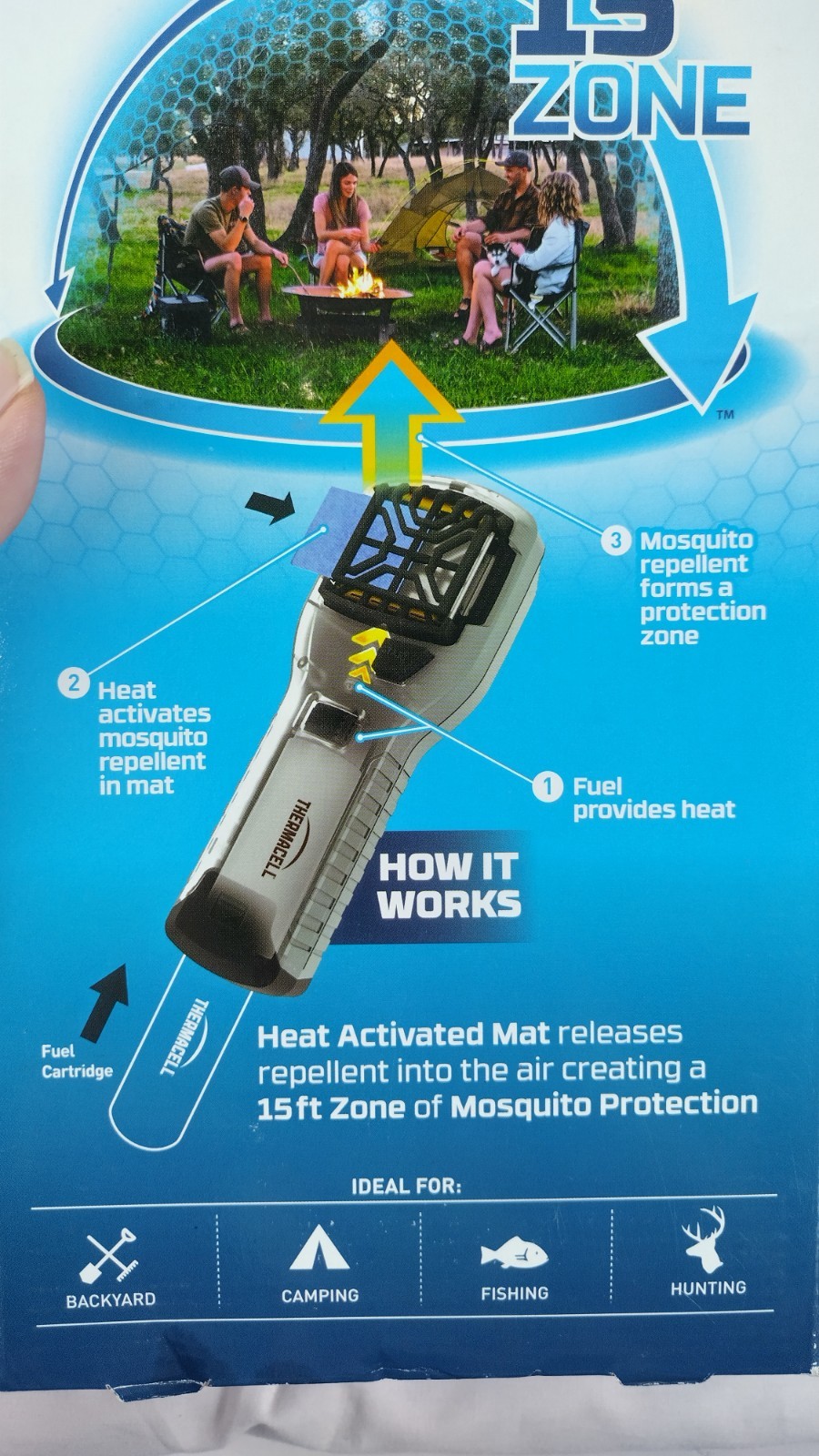 Thermacell MR300 Mosquito Repellent – Portable Heat Activated, New & Sealed