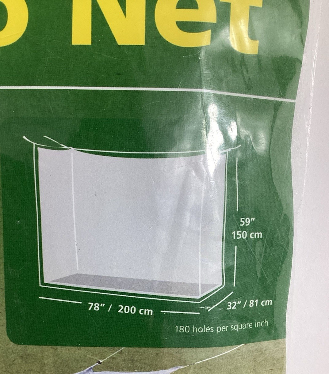 Coghlans Fine Mesh Mosquito Net 32″x78″x59″ Rectangle Factory Sealed Rectangular
