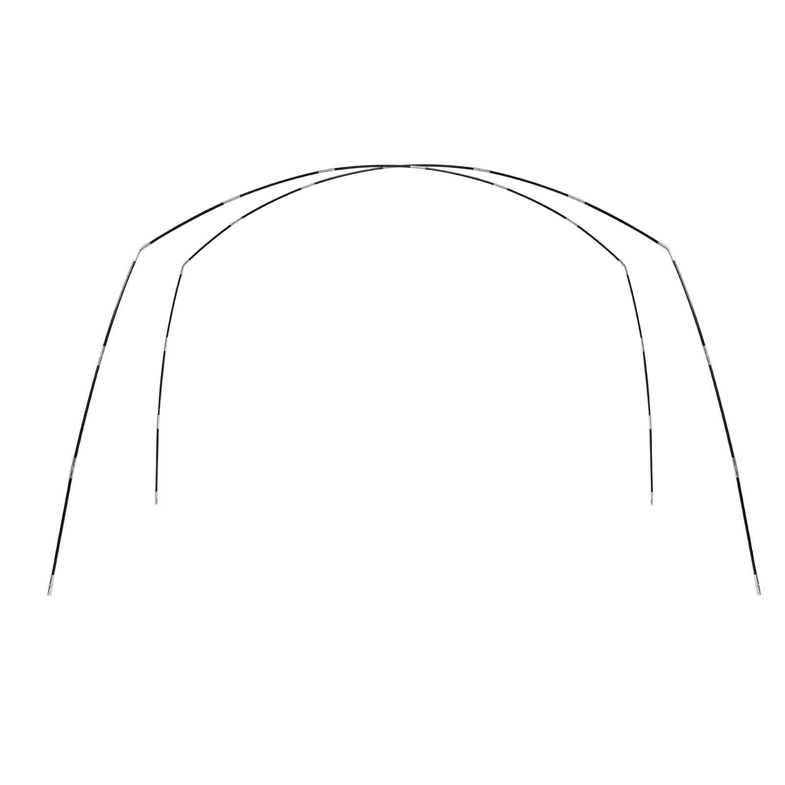 LOYEAHCAMP 4 Person Camping Tent Replacement Poles for B0CT85GQMM, silver