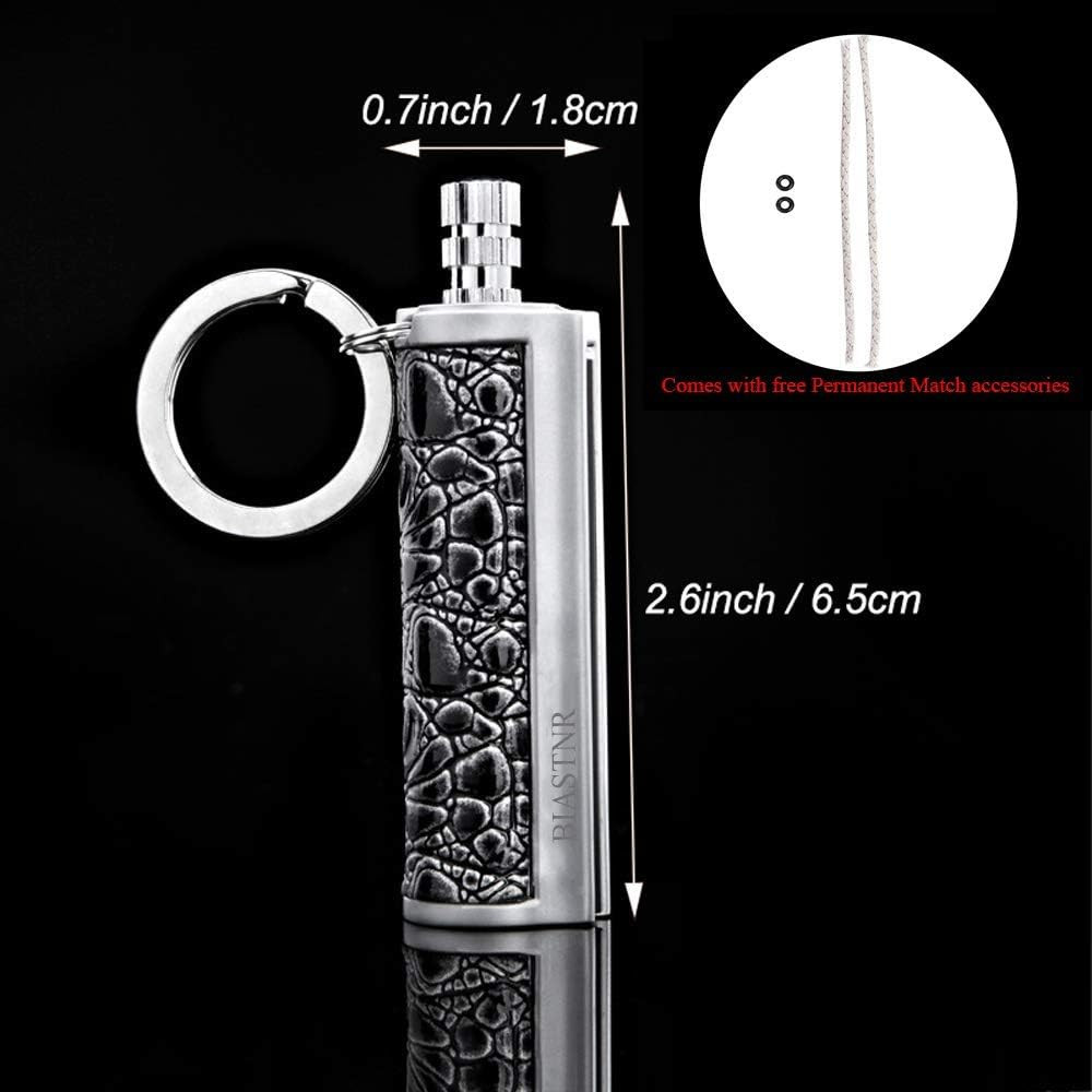 Permanent Match Matchstick Fire Starter – 2 Pack, Keychain Flint Metal Immortal