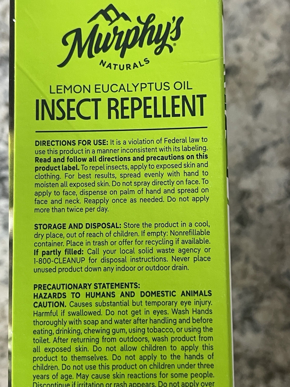 Murphy’s 3-PK Naturals Insect Repellent Spray Lemon Eucalyptus Oil 1x4oz / 2x2oz