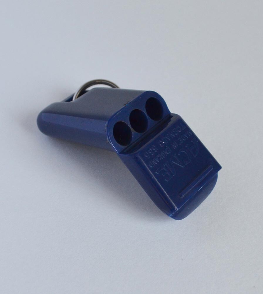 Acme Tornado Whistle No 635, In 6 Colors Black, Blue,Orange, Red White Yellow