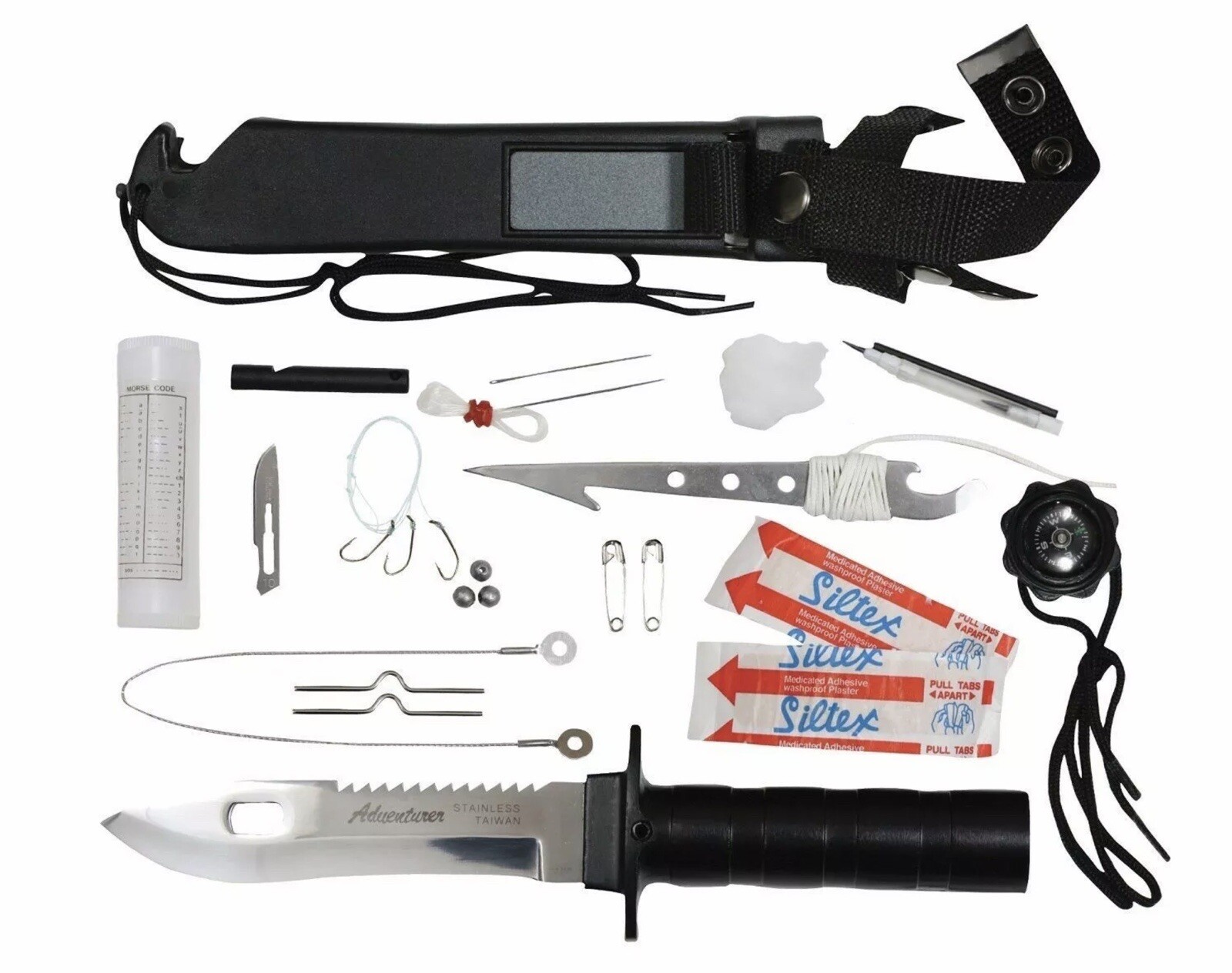 Deluxe ‘Adventurer’ Survival Kit Knife (Accessories Included)