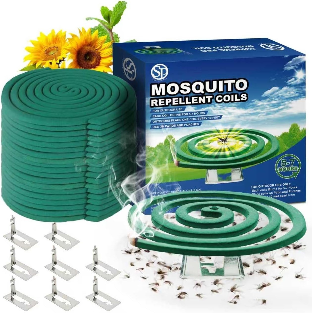 20 Coils Supreme Pro Mosquito Repellent Coils – Outdoor Use Reaches Up to 10 fts