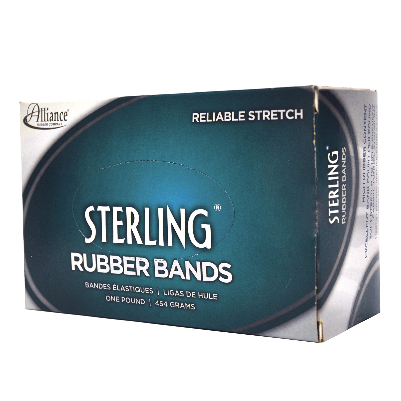 Alliance Rubber 94645 Sterling Bands 1 Pound 3 1/2 x 1/4 Inches, Red