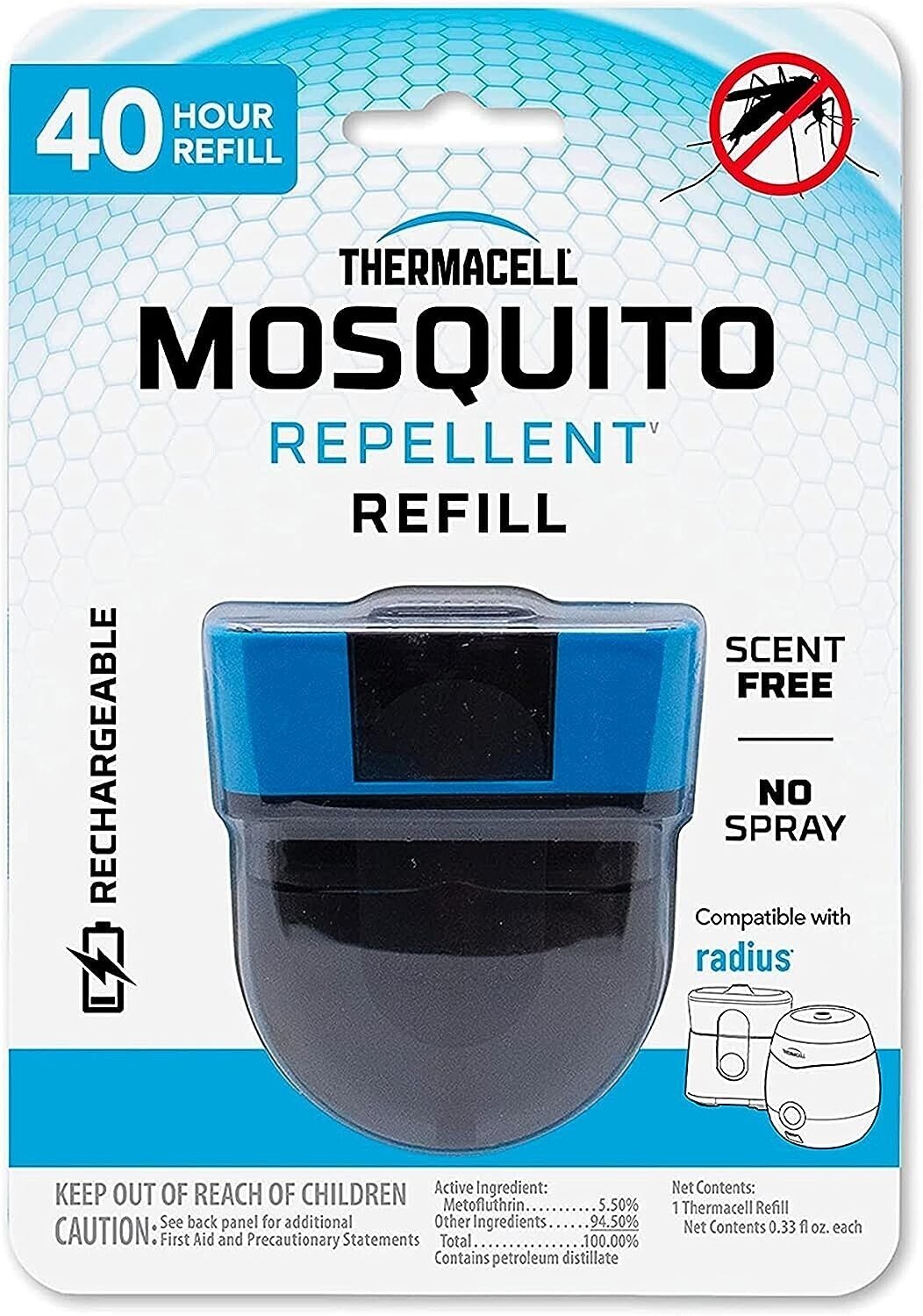 Thermacell Rechargeable Mosquito Repeller Refills; Advanced Repellent Formula