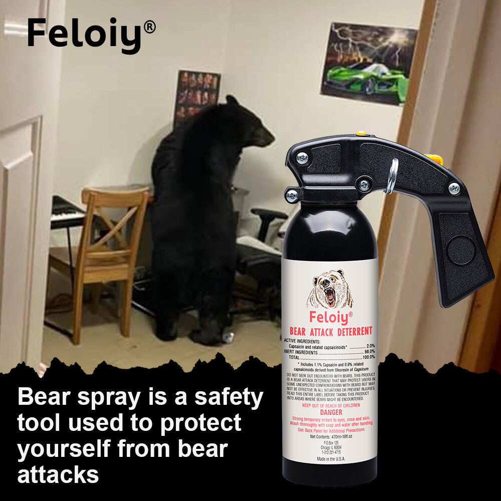 Feloiy Pepper Spray 16oz Powerful Stream Strongest Legal Formula